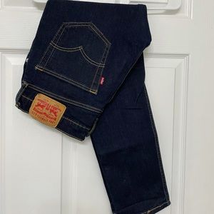 Levi’s 512 slim fit, dark blue wash, light stitching, size32x30, never used